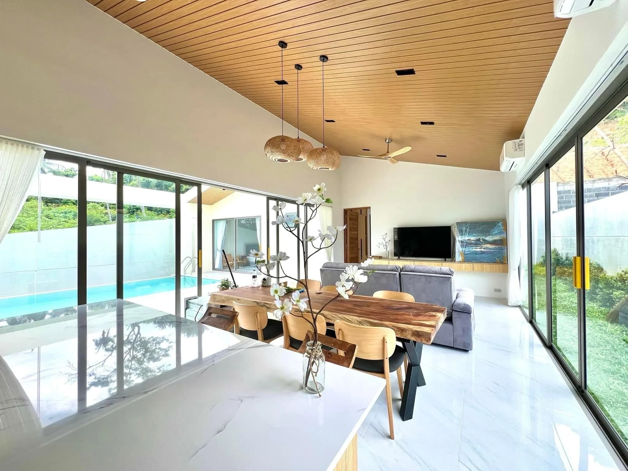 Affordable 3 bedroom villas at a different stage of construction in the residence in Maenam – VIL0622 — thumbnail 2