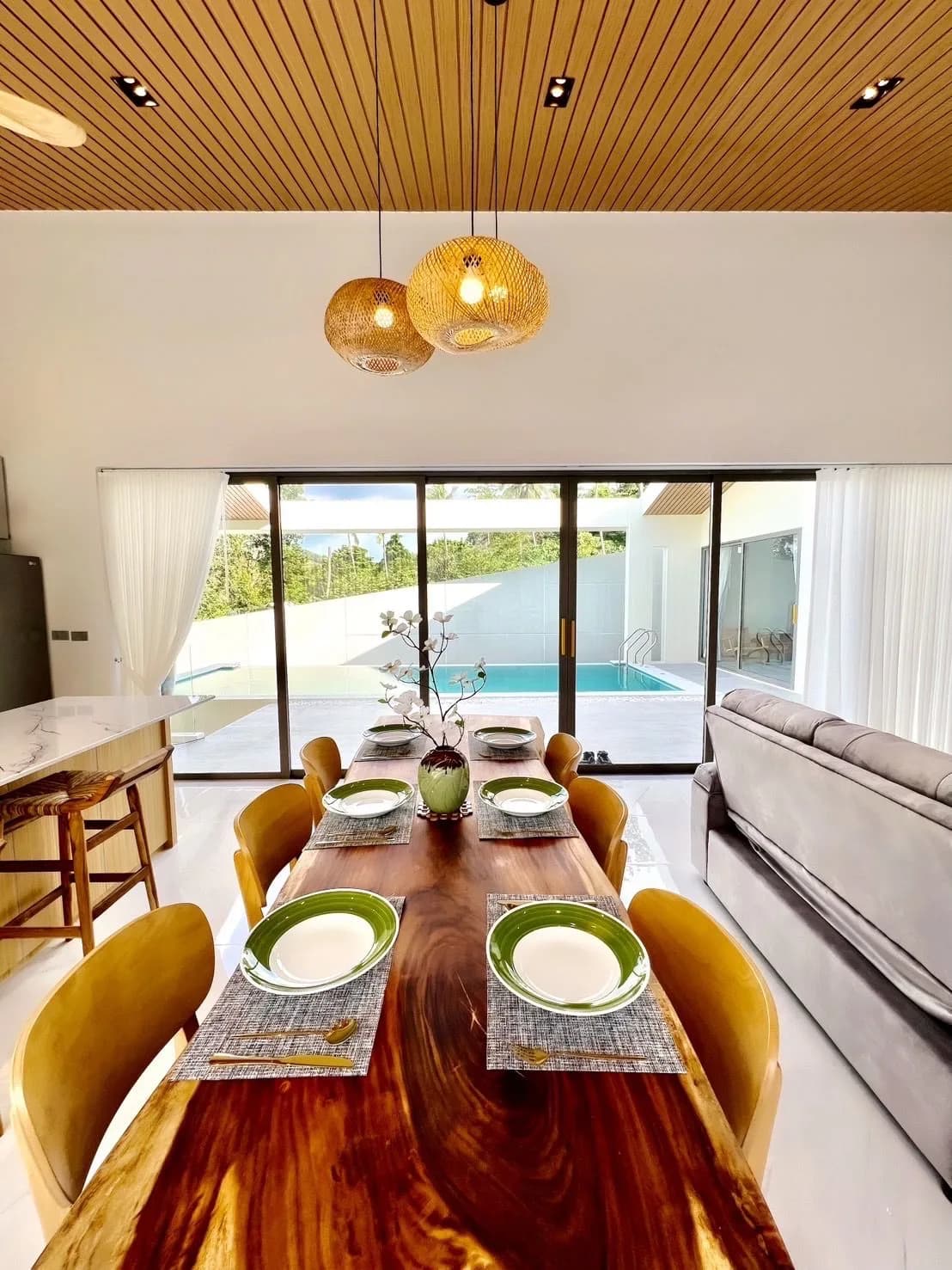 Affordable 3 bedroom villas at a different stage of construction in the residence in Maenam – VIL0622 — thumbnail 5