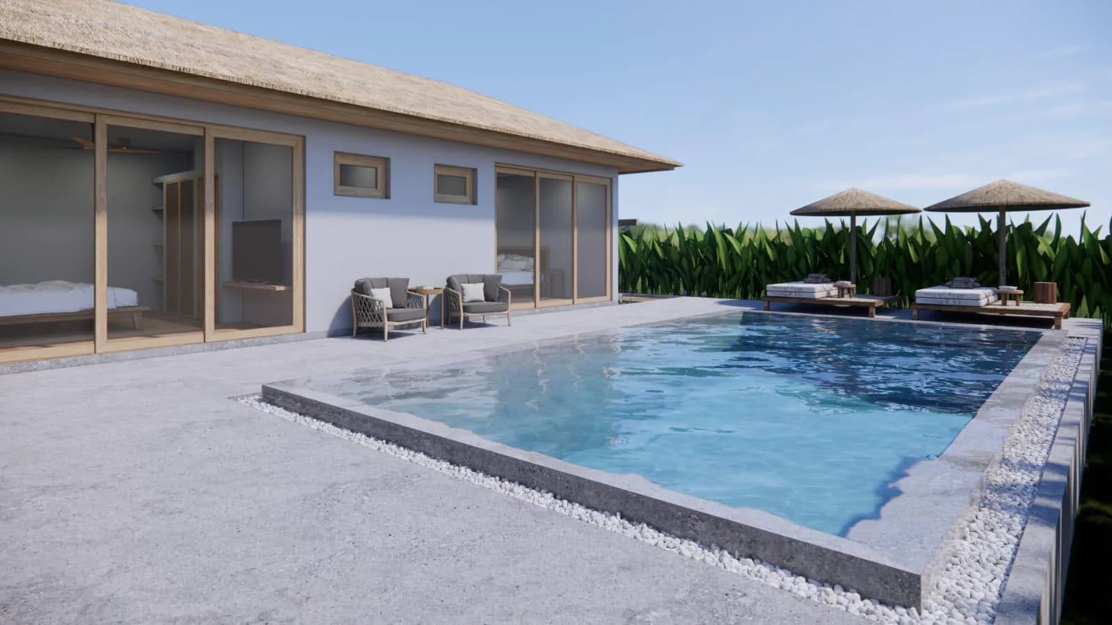 3 Bedroom villas in a charming Bali style 3 minute drive to 2 beaches – VIL0631 — thumbnail 2