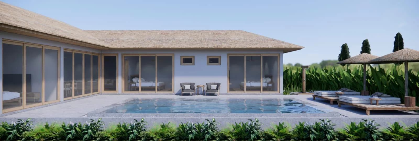 3 Bedroom villas in a charming Bali style 3 minute drive to 2 beaches – VIL0631 — thumbnail 3