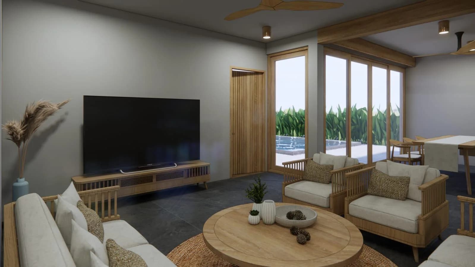 3 Bedroom villas in a charming Bali style 3 minute drive to 2 beaches – VIL0631 — thumbnail 6