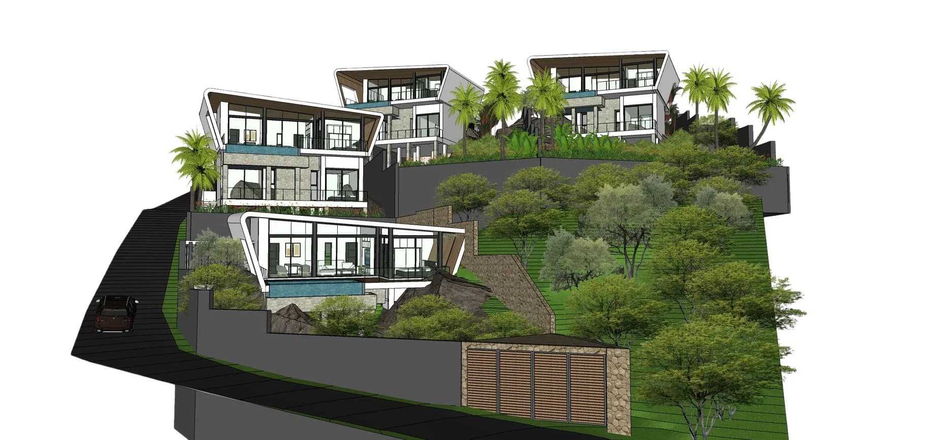 Modern 3 bedroom private pool villas with a sea view in Laem Set – VIL0648 — thumbnail 3
