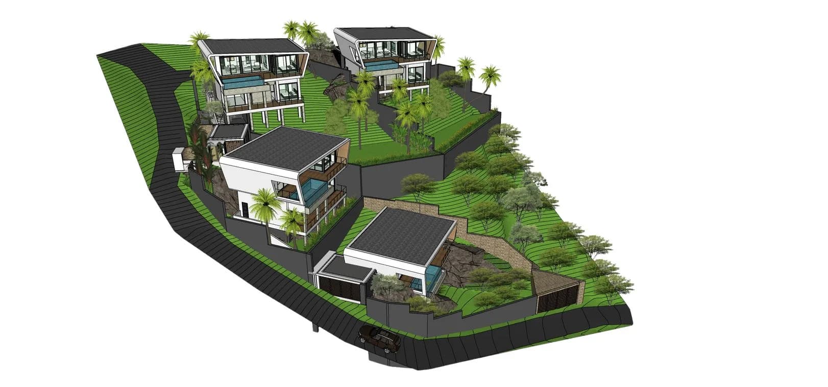 Modern 3 bedroom private pool villas with a sea view in Laem Set – VIL0648 — thumbnail 5