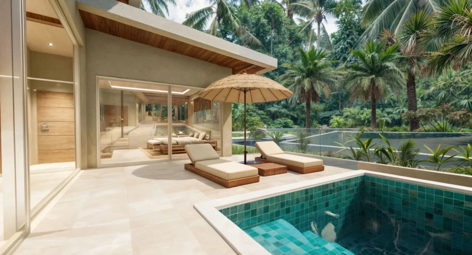 Affordable 2 bedroom garden pool villa in Maenam – VIL0649 — thumbnail 2