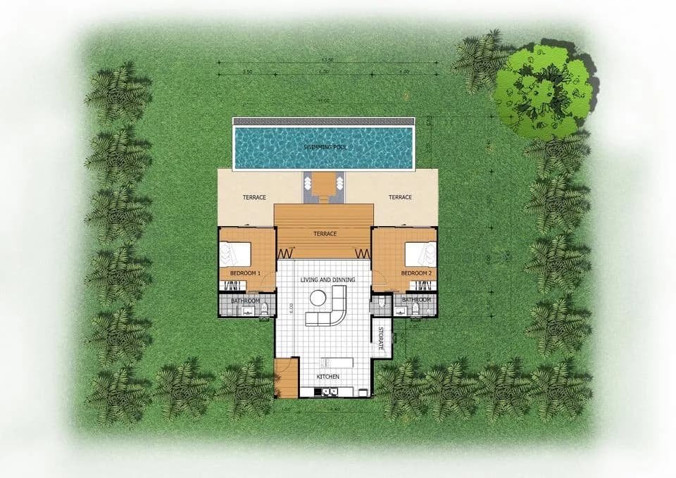 2 and 3 Bedroom Bali style villas with a pool only 2 minutes from Laem Set beach – VIL0655 — thumbnail 5