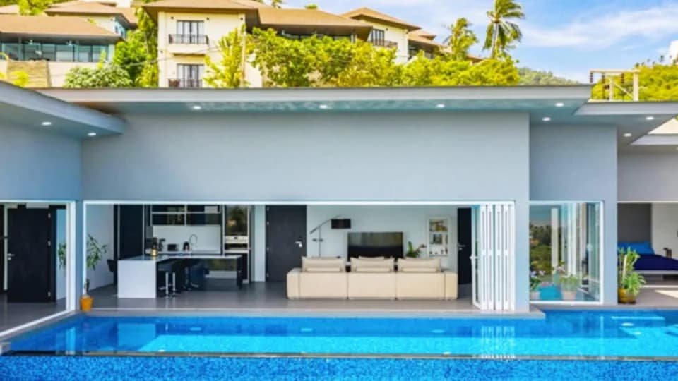 Modern 3 bedroom sea view villa in Chaweng — thumbnail 6