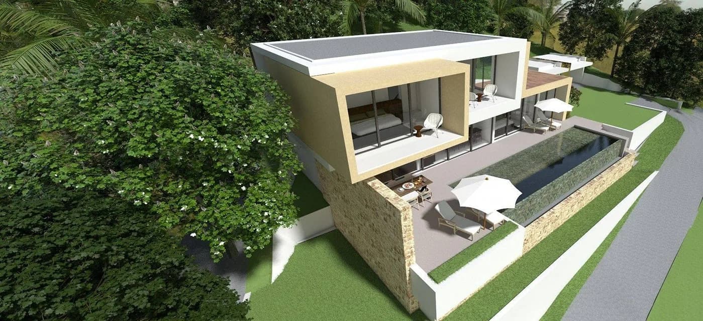 3 bedroom seaview villa in Bophut — view 1