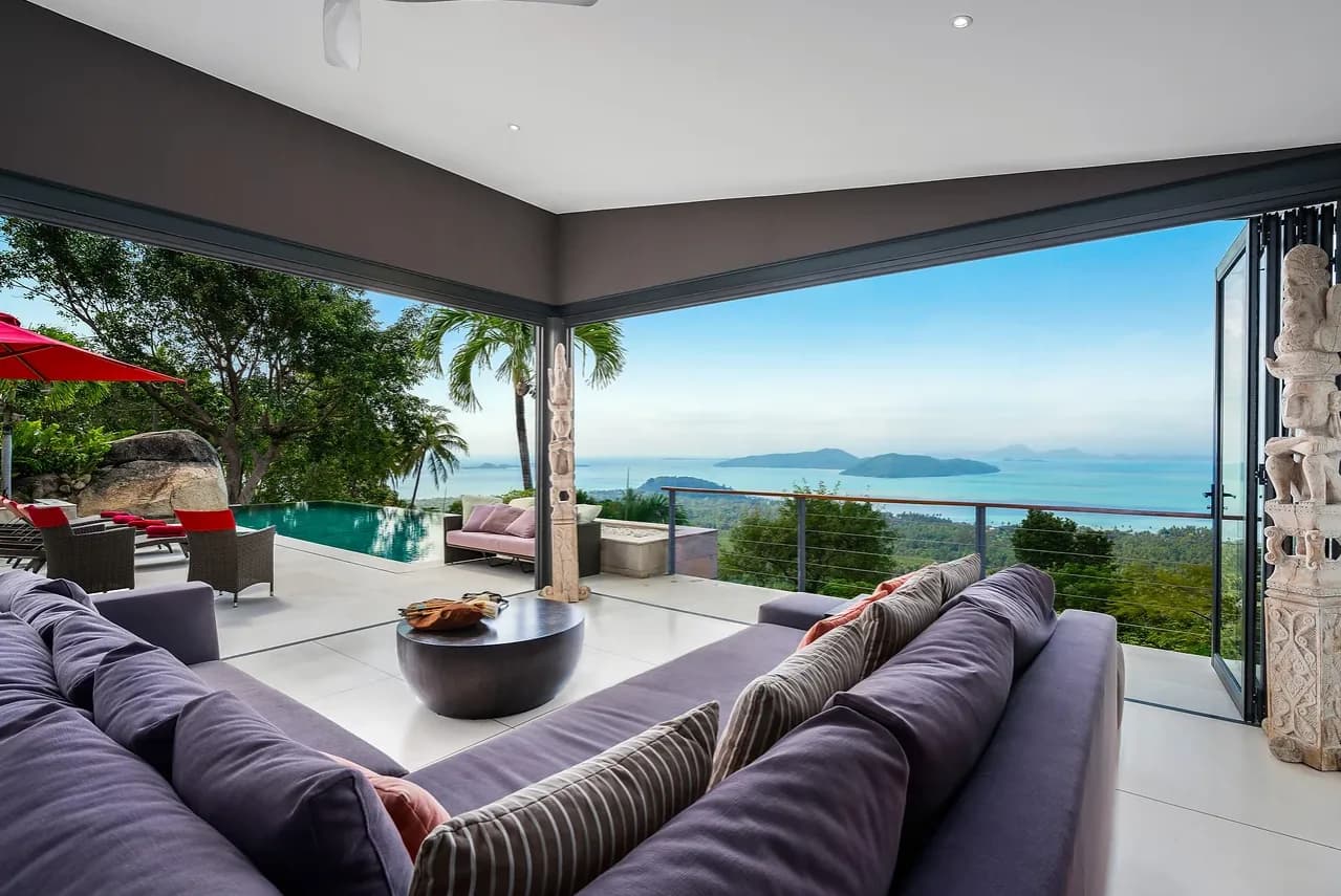 5 bedroom villa with sensational sunset sea-views & mesmerizing mountain vistas in Thong Krut — thumbnail 2