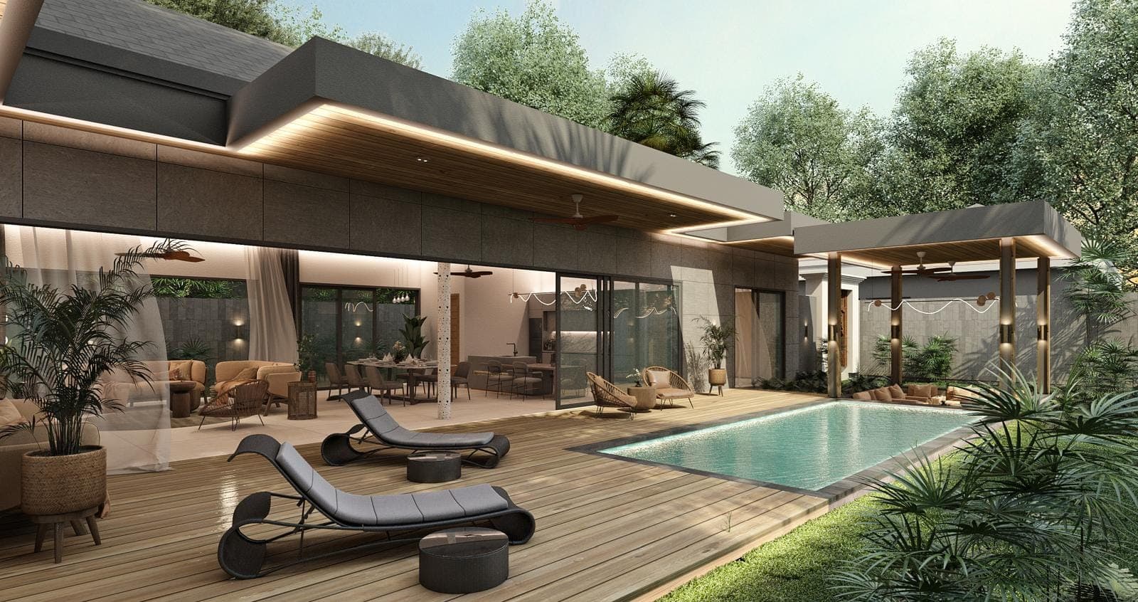 New Bali style 3 bedroom villas with a private pool in a prime location – VIL0586
