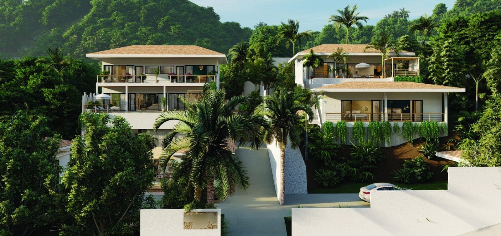 4 Bedroom villa with a a panoramic sea view to 180 degree and a private pool in Bophut hills – VIL0638